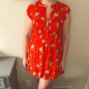 Free People Smocked Mini Dress